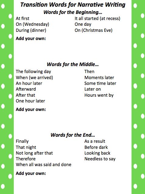 A Complete List of Transition Words For Essays for 